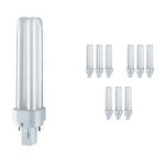 Voordeelpak 10x Osram Dulux D 18W 827 | Zeer Warm Wit - 2-Pin