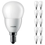 Voordeelpak 10x Philips Corepro LED Lustre E14 Kogel Mat 2.8W 250lm - 827 Zeer Warm Wit | Vervangt 25W